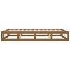 vidaXL Estrutura cama pequena de casal 120x190 cm madeira castanho-mel