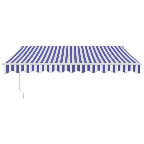 vidaXL Toldo retr&aacute;til manual 350x250 cm bord&ocirc;