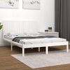 vidaXL Cama sem colch&atilde;o 200x200 cm madeira de pinho maci&ccedil;a branco