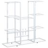 vidaXL Suporte de vasos 94,5x25x89 cm ferro branco