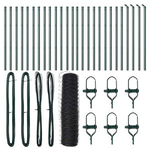 vidaXL Poste de Cerca Cinzeto