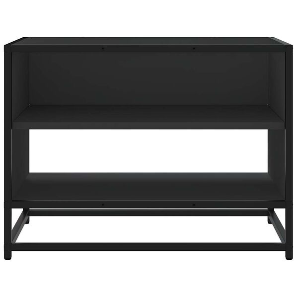 vidaXL M&oacute;vel para TV 61x40x46 cm derivados de madeira/metal preto