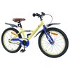 vidaXL Bicicleta Infantil 18 Polegadas para 5-7 anos Amarelo