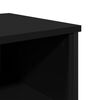 vidaXL Mesa consola 100x35x74,5 cm derivados de madeira preto