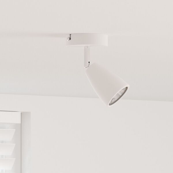 vidaXL Foco de teto Branco 8 x 8 x 14.5 cm Aço