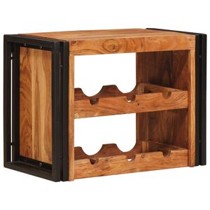 vidaXL Escorredor de Vinho 60 x 45 x 33 cm Madeira S&oacute;lida de Ac&aacute;cia