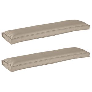 vidaXL Conjunto de Almofadas para Palete 2 pcs Cinzento-acastanhado