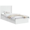 vidaXL Estrutura de Cama com Armazenamento e Cabeceira Branco