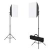 vidaXL Kit estúdio fotográfico com softbox iluminação e refletor