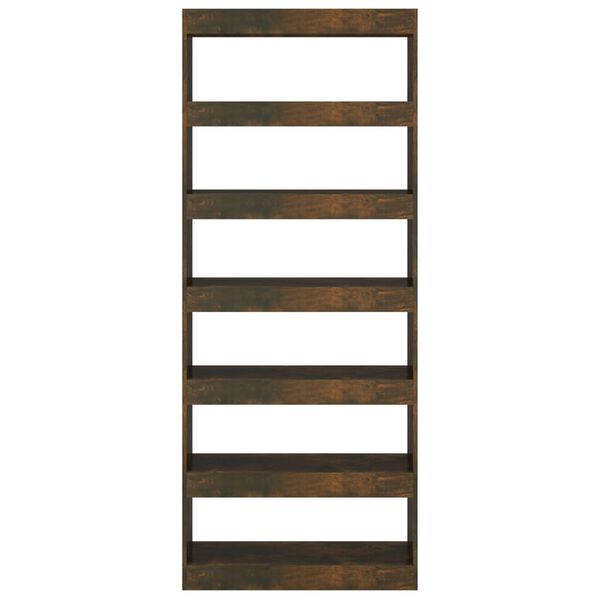 vidaXL Estante/divis&oacute;ria derivados de madeira carvalho fumado