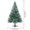 vidaXL Árvore de Natal Artificial com 150 LEDs Verde 150 cm PVC e Aço