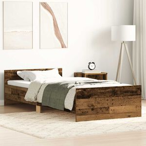 vidaXL Estrutura de cama sem colch&atilde;o 90x190cm derivados de madeira