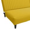 vidaXL Sofá-cama de 2 lugares veludo amarelo