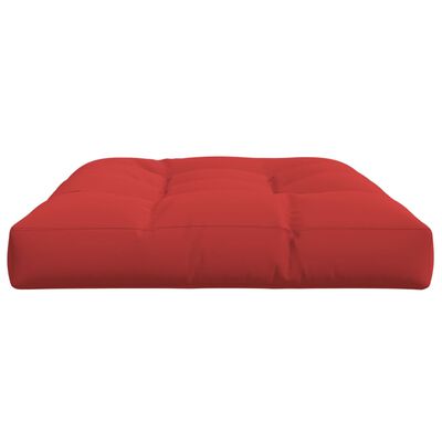vidaXL Almofadão para sofá de paletes 120x80x12 cm tecido vermelho