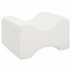 vidaXL Knee Pillow Branco Espuma de mem&oacute;ria e poli&eacute;ster