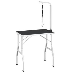 vidaXL Mesa de aliciamento com um la&ccedil;o ajust&aacute;vel, p/ c&atilde;o, gato
