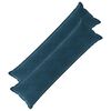 vidaXL Almofada com travesseiro HOUTEN 2 unid. Azul Veludo