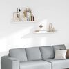vidaXL Prateleiras de parede 2 pcs 80x23,5x3,8cm MDF carvalho e branco