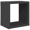 vidaXL Prateleiras de parede em forma de cubo 6pcs 22x15x22cm cinzento