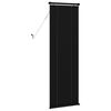 vidaXL Cortina Veneziana Manual Ajust&aacute;vel Preto 150 x 60 cm PVC