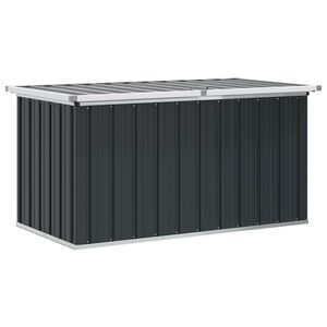 vidaXL Caixa de arruma&ccedil;&atilde;o para jardim 129x67x65 cm antracite