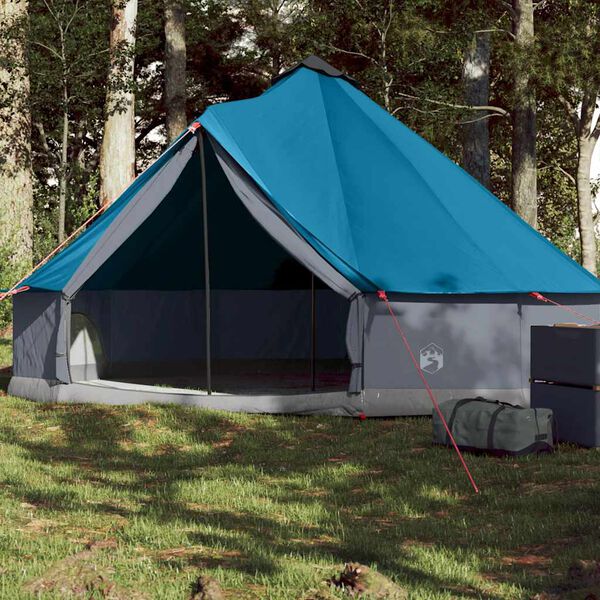vidaXL Tenda familiar tipi para 6 pessoas imperme&aacute;vel azul