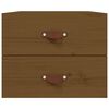 vidaXL Mesas de cabeceira de parede 2 pcs 50x36x40 cm castanho mel