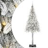vidaXL &Aacute;rvore de Natal com 300 LEDs com suporte Branco 210 cm PE e A&ccedil;o