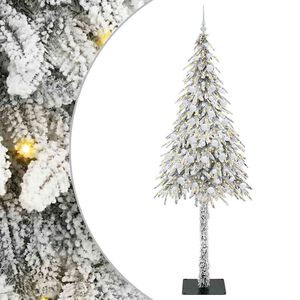 vidaXL &Aacute;rvore de Natal com 300 LEDs com suporte Branco 210 cm PE e A&ccedil;o