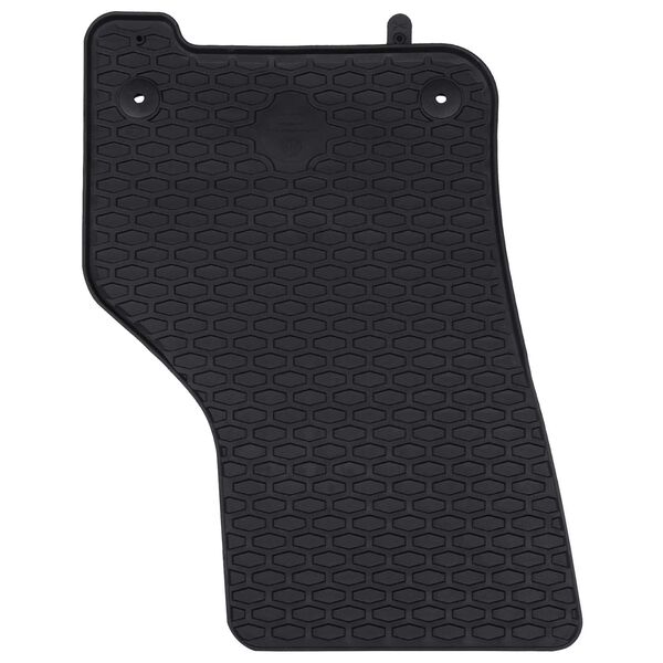 vidaXL Tapete de carro 4 pcs Preto Borracha