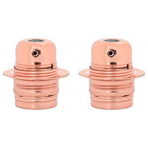 vidaXL Casquilhos de l&acirc;mpadas 2 pcs rosa dourado E27
