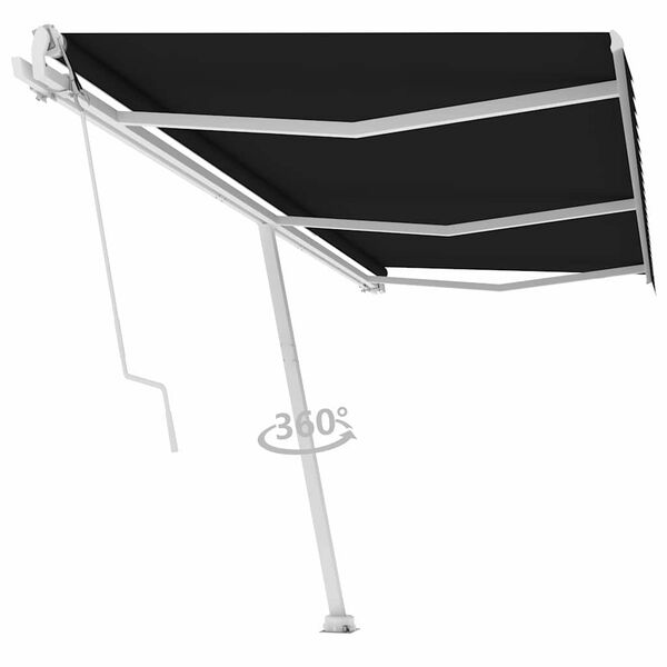 vidaXL Toldo autom&aacute;tico independente 600x300 cm antracite