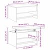 vidaXL Mesa de centro Carvalho Artesanal 80 x 50,5 x 41,5 cm