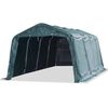vidaXL Tenda para gado removível PVC 550 g/m² 3,3x6,4 m verde-escuro