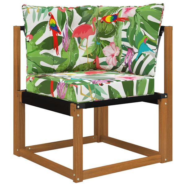 vidaXL Almofada para Sof&aacute; Externo 3 pcs colorido Poli&eacute;ster