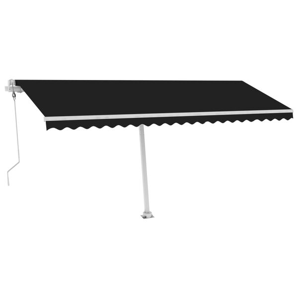 vidaXL Toldo autom&aacute;tico independente 500x350 cm antracite