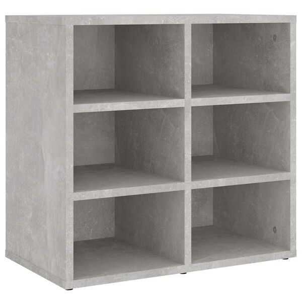 vidaXL Sapateira 2 pcs 52,5x30x50 cm Concreto Cinza