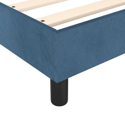 vidaXL Estrutura de cama 80x200 cm veludo azul-escuro