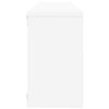 vidaXL Estantes parede c&uacute;bicas 2pcs deriv. madeira 80x15x26,5cm branco