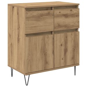 vidaXL Buffet Carvalho Artesanal 60 x 35 x 70 cm