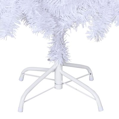 vidaXL Árvore de Natal artificial com ramos grossos 180 cm PVC branco