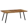 vidaXL Mesa de jantar madeira de teca recuperada e a&ccedil;o 180x90x76 cm