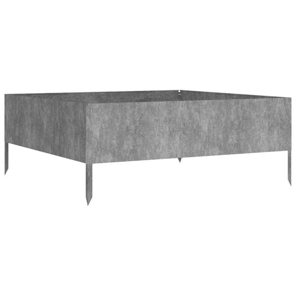 vidaXL Canteiro elevado de jardim 100x100x41 cm a&ccedil;o corten