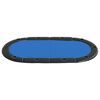 vidaXL Mesa tabuleiro póquer dobrável 10 jogadores 208x106x3 cm azul