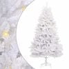vidaXL &Aacute;rvore de Natal Artificial 300 LED PVC e A&ccedil;o Branco