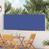 vidaXL Toldo lateral retr&aacute;til para p&aacute;tio 100x500 cm azul