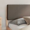 vidaXL Estrutura de Cama com Cabeceira Estofada Cinzento-acastanhado