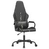 vidaXL Cadeira gaming massagens couro artificial camuflagem e preto