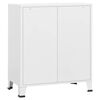 vidaXL Cómoda industrial 78x40x93 cm metal branco