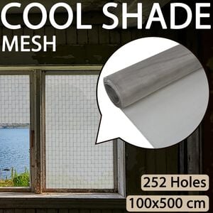 vidaXL Rede de malha 100x500 cm a&ccedil;o inoxid&aacute;vel prateado